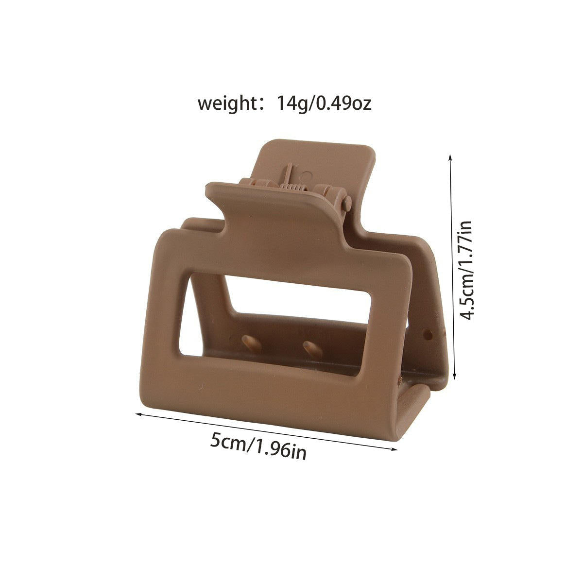 3 Pieces Multicolor Square Shape Hair Claw