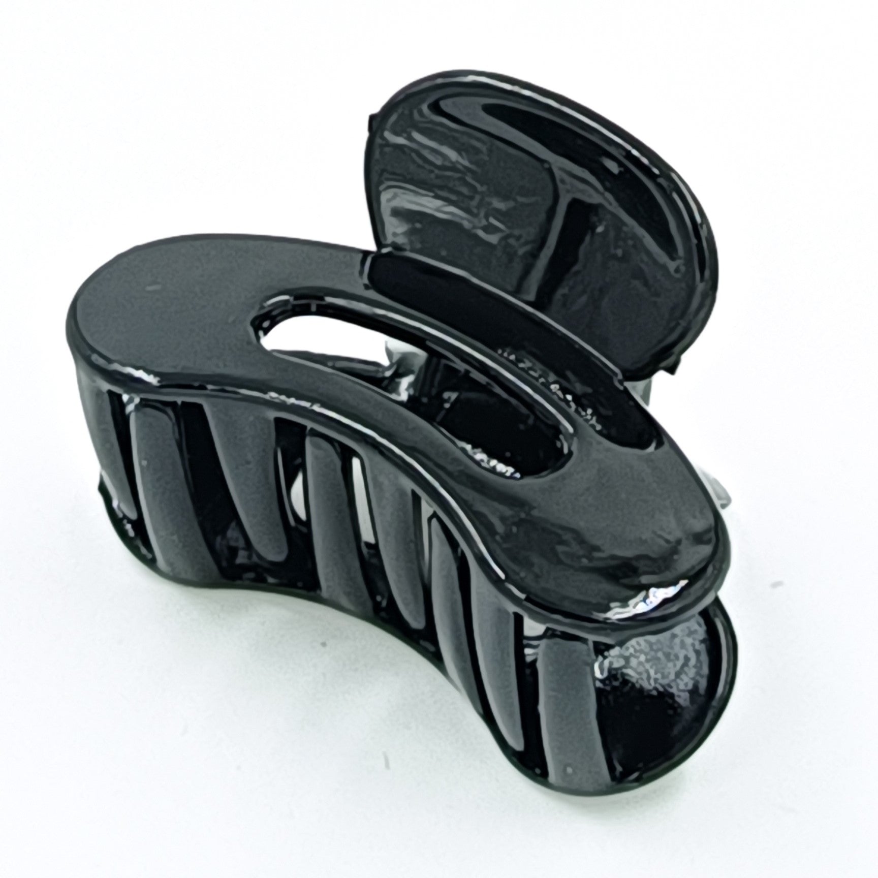 12 Pieces Multi Shape Black Hair Claw – Small