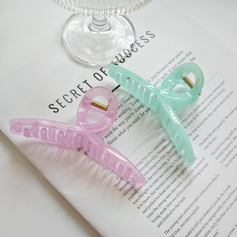 3 Pieces Korean Trendy Ribbon Hair Claw Clip