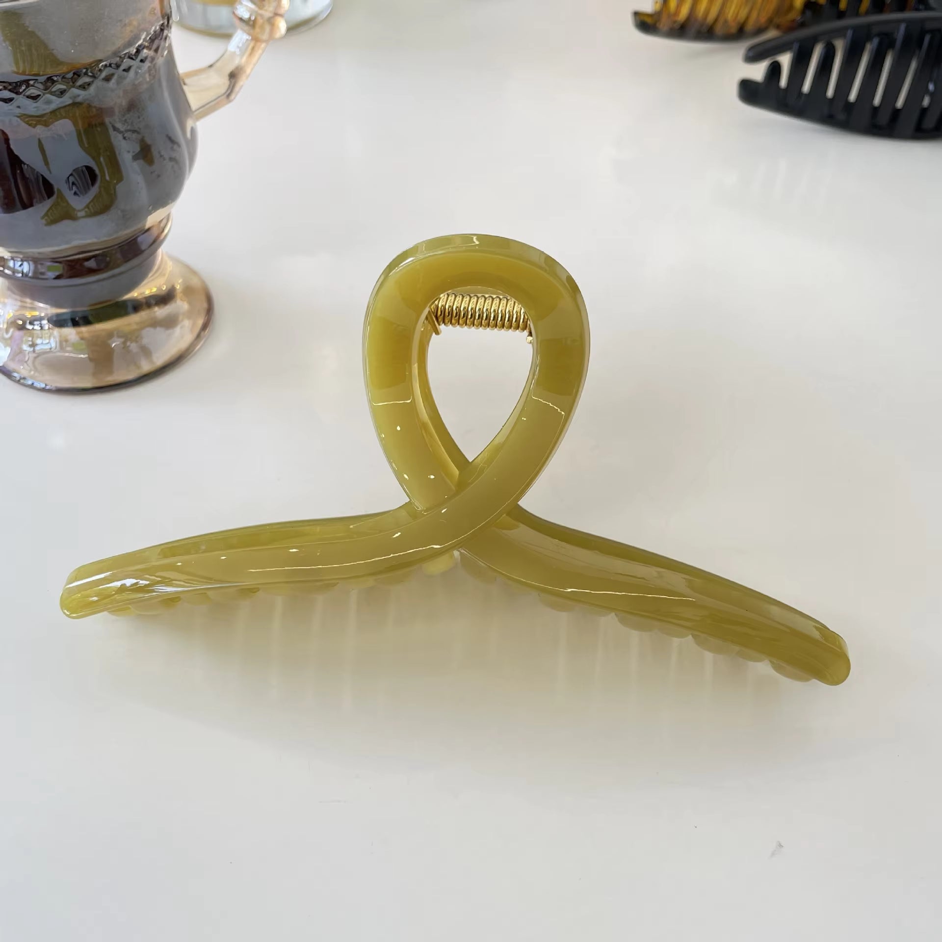 3 Pieces Korean Trendy Ribbon Hair Claw Clip