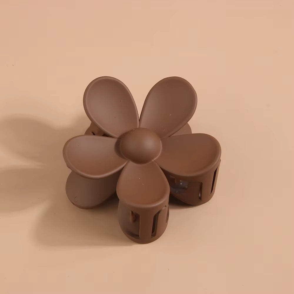 3 Pieces Multicolor Flower Shape Hair Claw