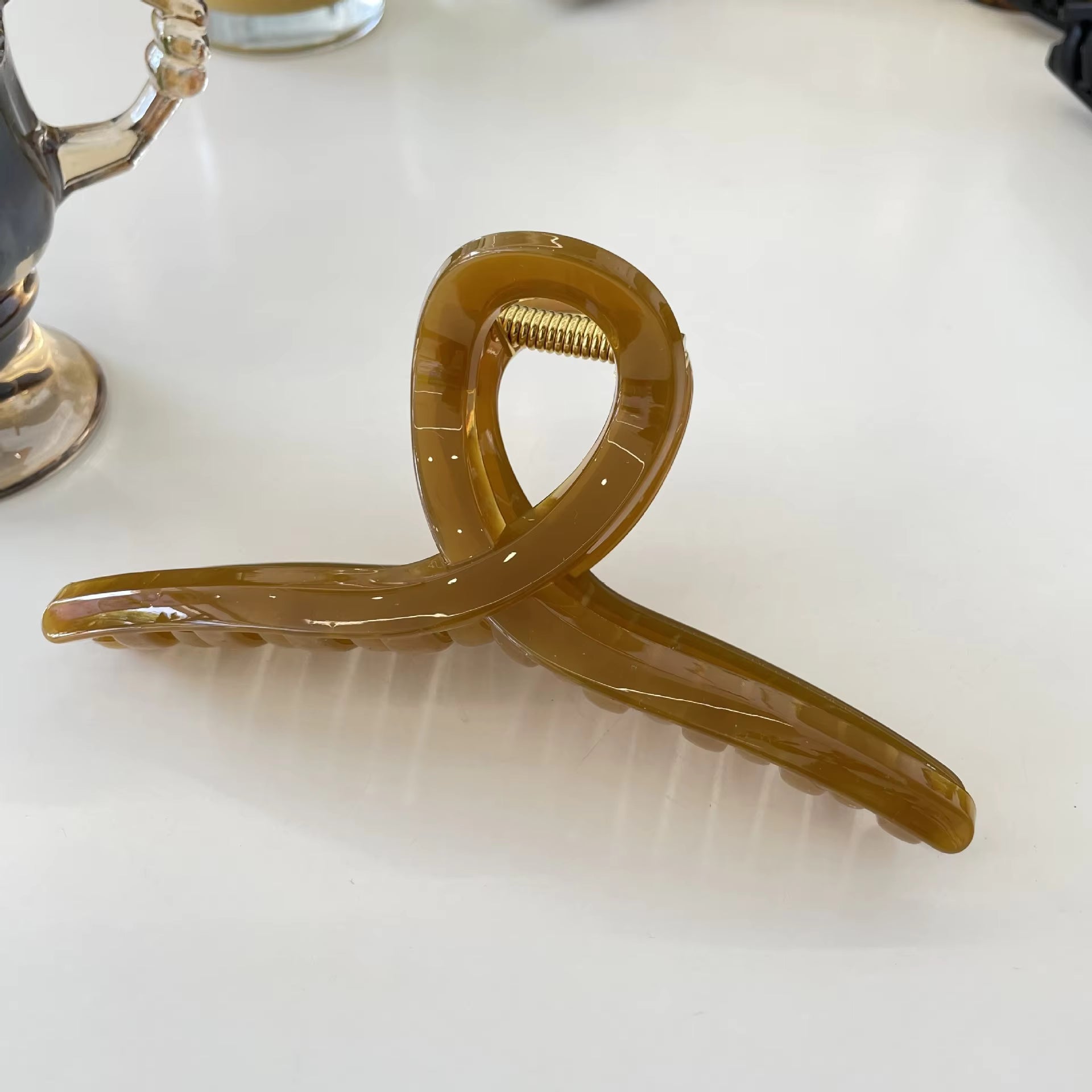 3 Pieces Korean Trendy Ribbon Hair Claw Clip