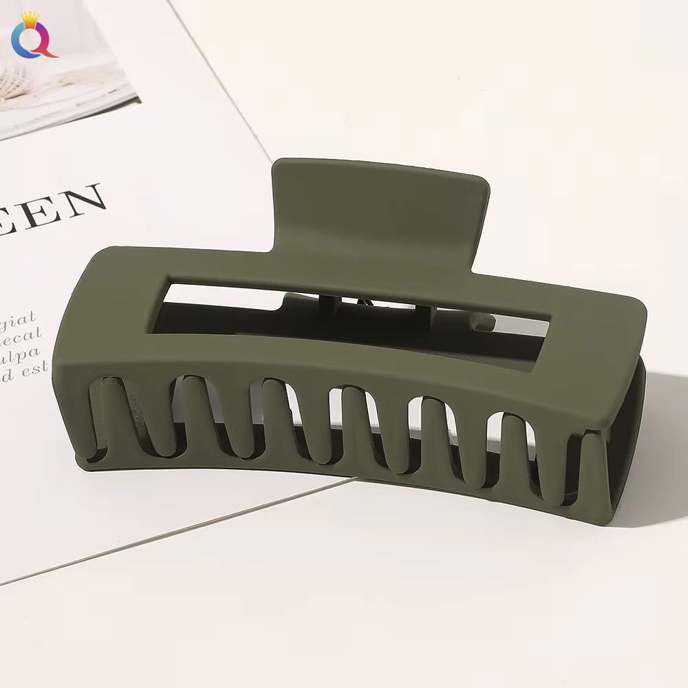 3 Pieces Multicolor Rectangle Shape Hair Claw