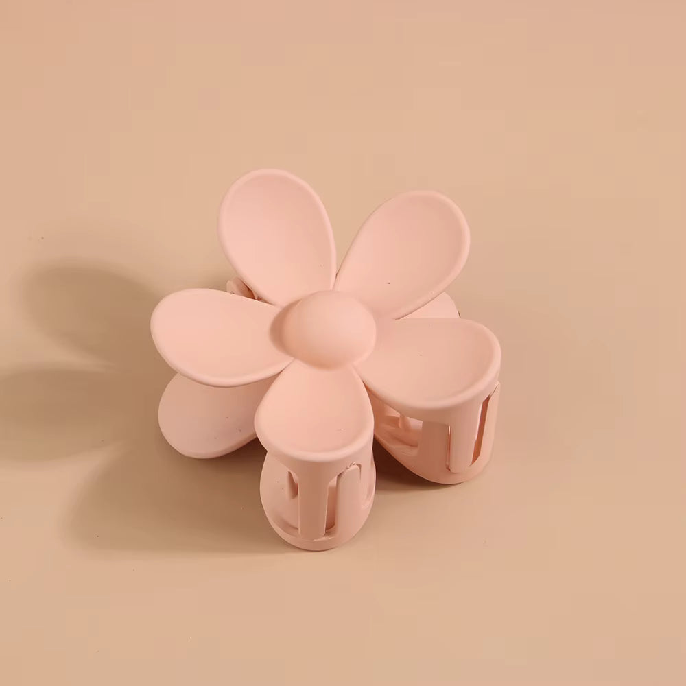 3 Pieces Multicolor Flower Shape Hair Claw