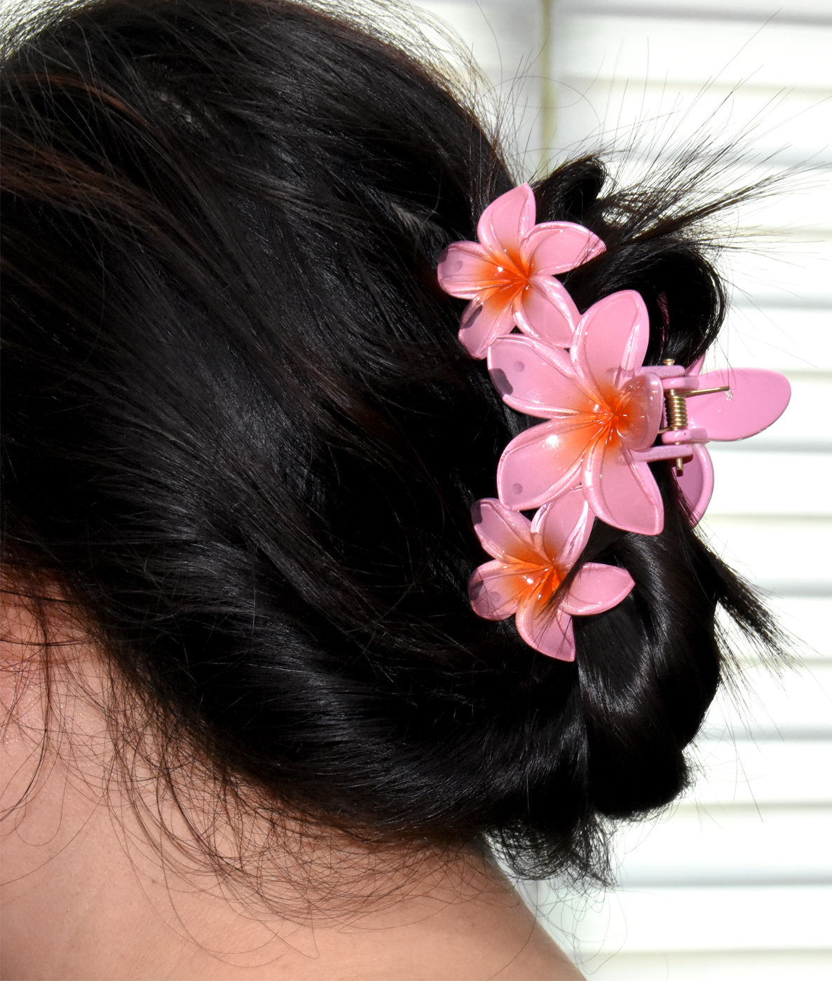 3 Pieces Korean Trendy Triple Flower Hair Clips