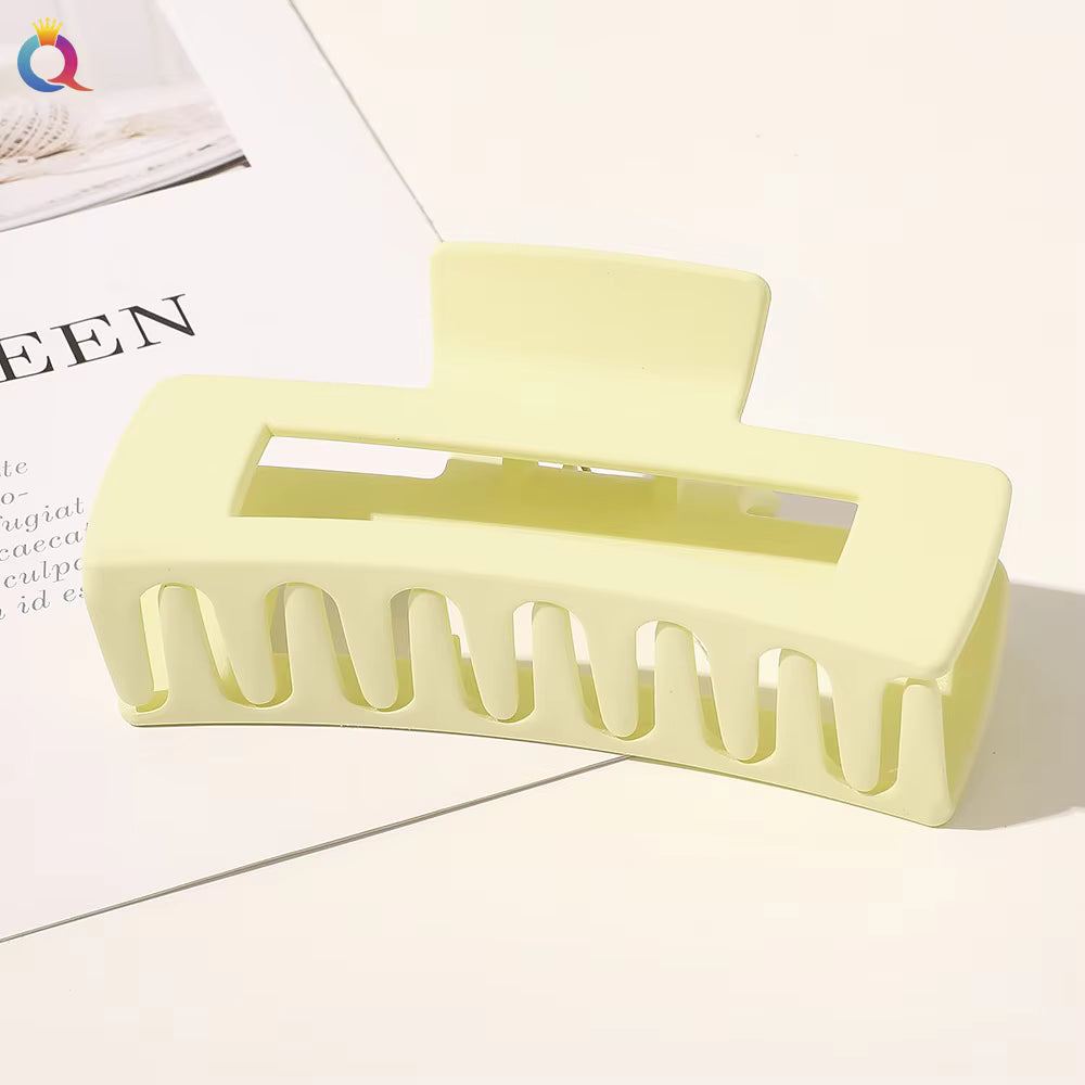 3 Pieces Multicolor Rectangle Shape Hair Claw