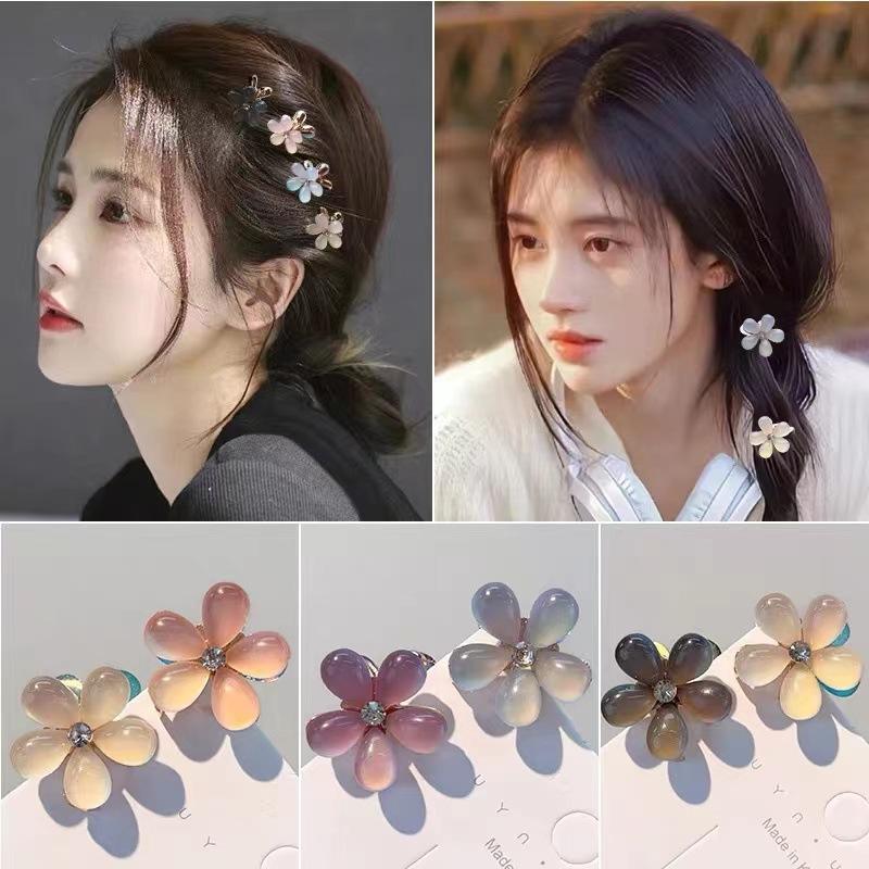 12 Pieces Multicolor Mini Flower Hair Claw