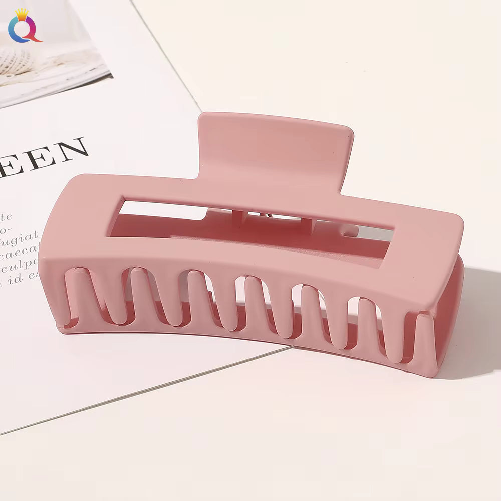 3 Pieces Multicolor Rectangle Shape Hair Claw