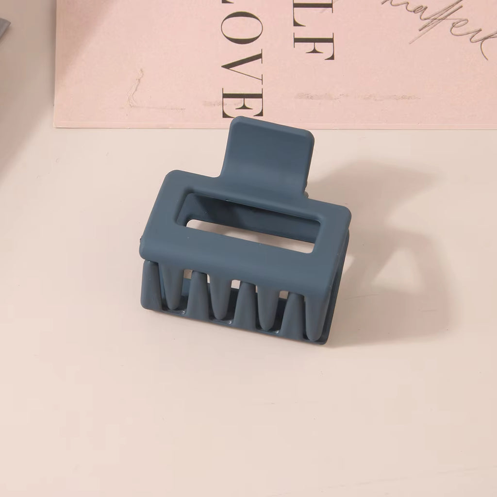 3 Pieces Multicolor Square Shape Hair Claw