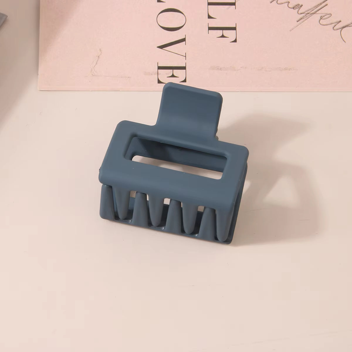 3 Pieces Multicolor Square Shape Hair Claw