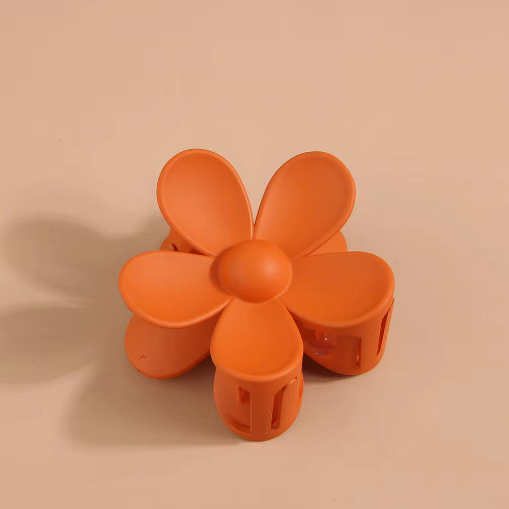 3 Pieces Multicolor Flower Shape Hair Claw