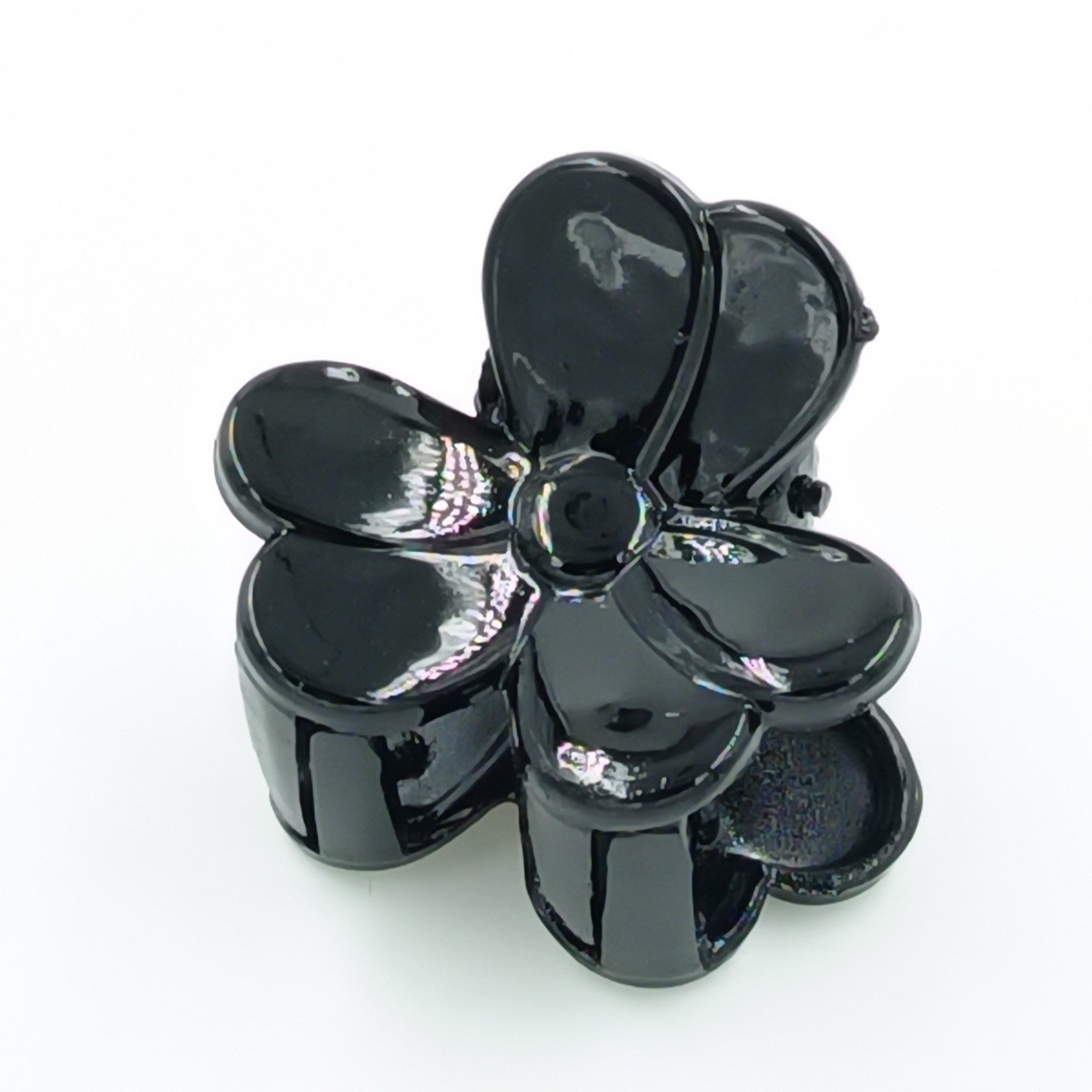 12 Pieces Multi Shape Black Hair Claw – Small