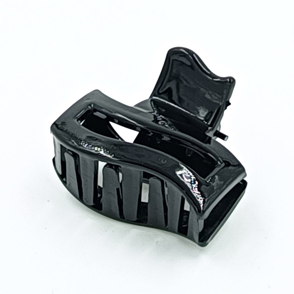 12 Pieces Multi Shape Black Hair Claw – Small
