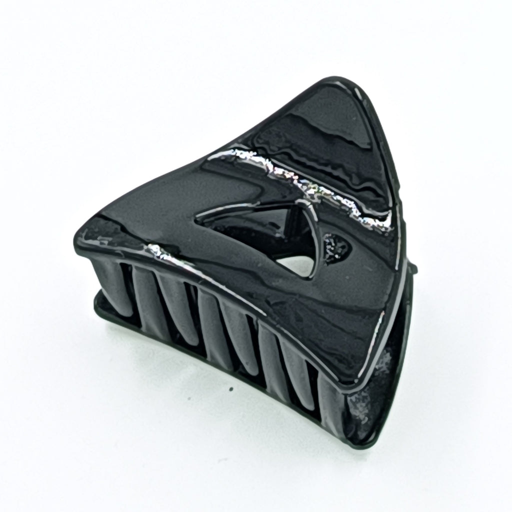 12 Pieces Multi Shape Black Hair Claw – Small