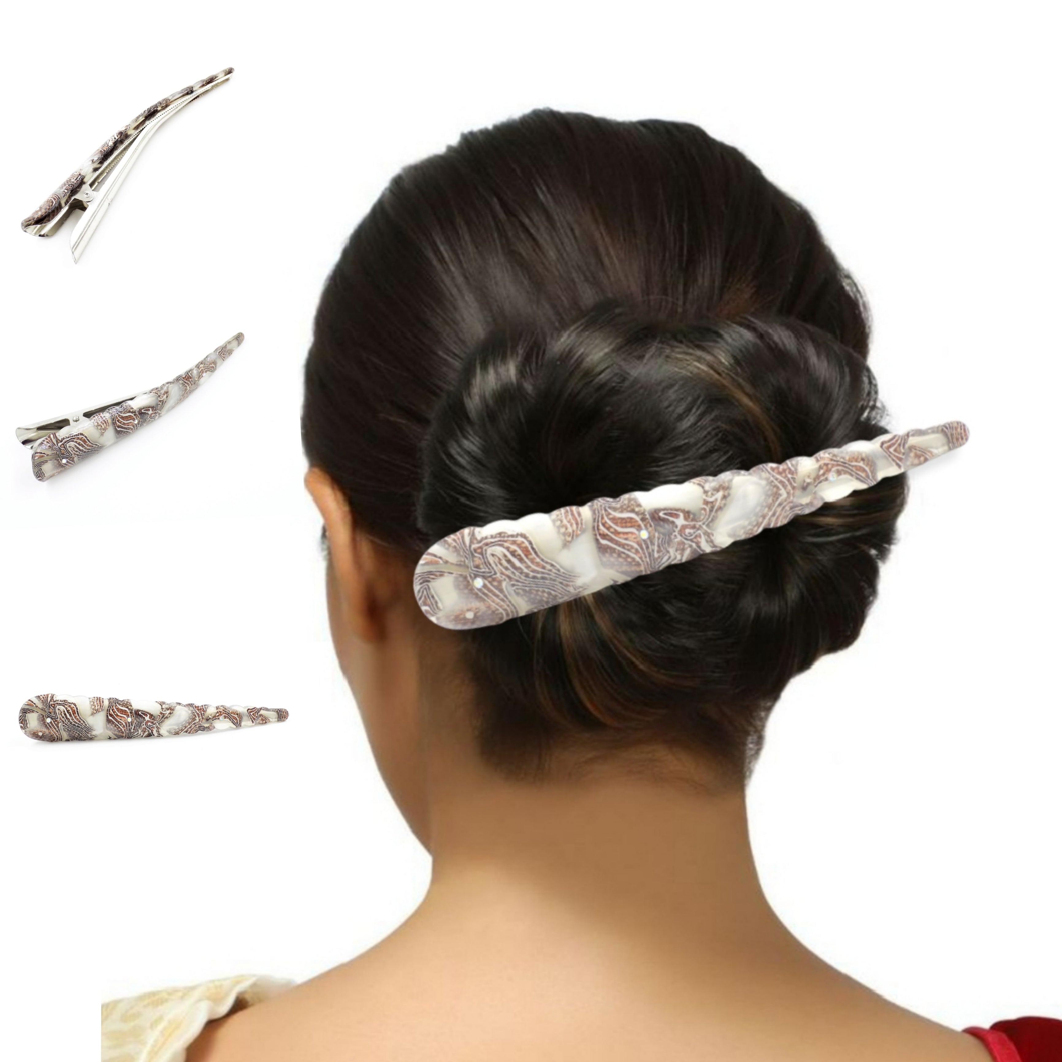 1 Piece Large metal crow teeth design hair claw