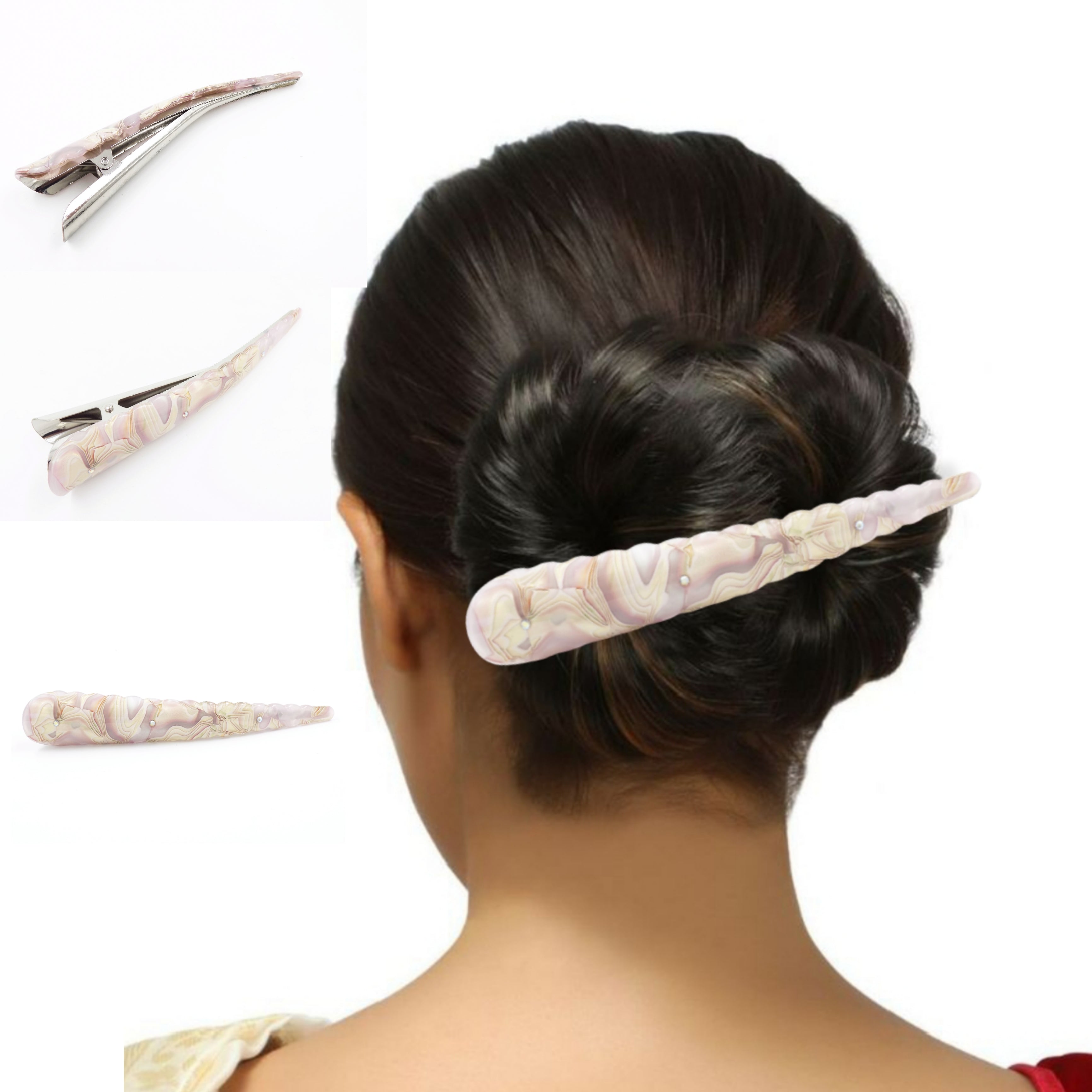 1 Piece Large metal crow teeth design hair claw